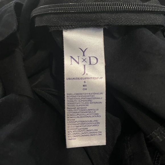 NYDJ Dark Black Women's Fitted Tunic Top 3/4 Sleeve sz Small - Picture 9 of 10